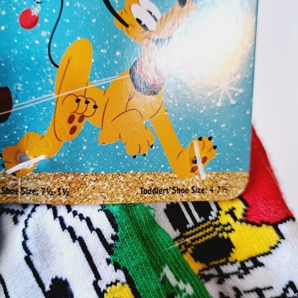 Disney Family Fun Festive Character‎ 4 Pair Holiday Socks